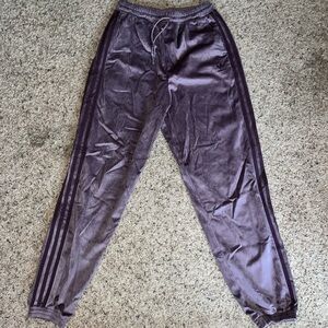 Purple Adidas Corduroy Jogger Pants